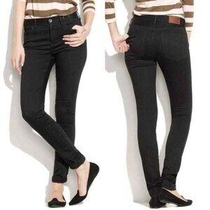 Madewell Women's Jeans 29 Black High Riser Skinny Pockets